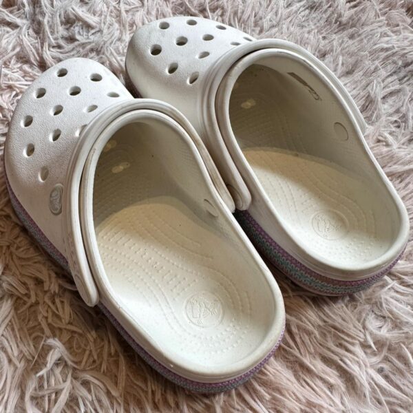 Preloved White Crocs for kids