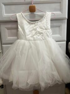 Little White Occasion Dress For A Little Girl