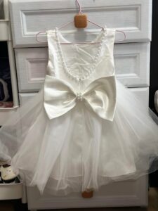 Little White Occasion Dress For A Little Girl