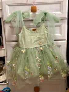 A Little Garden Fairy Moment — Embroidered Tulle Dress