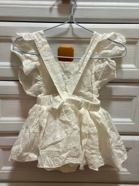 White Baby Romper/Dress Bundle (3 pieces)