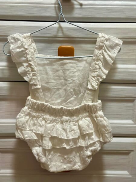 White Baby Romper/Dress Bundle (3 pieces)