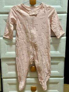 Baby Girl Footie Pajamas (6-9 months)