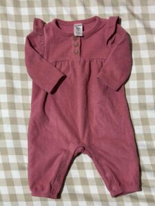 4 Baby Girl Footie Onesies (second hand)